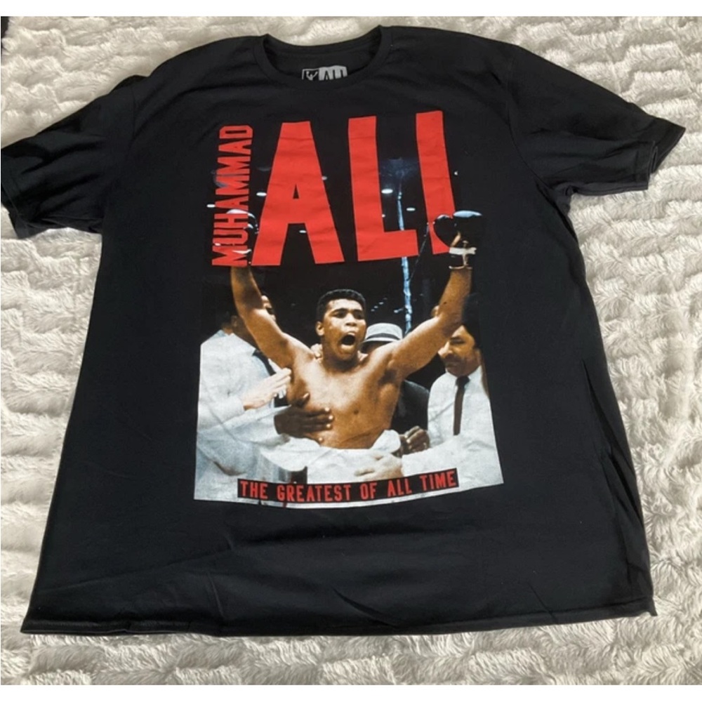 Hybrid‎ Muhammad Ali The Greatest Of All Time Mens Black XL Graphic Tee NWOT